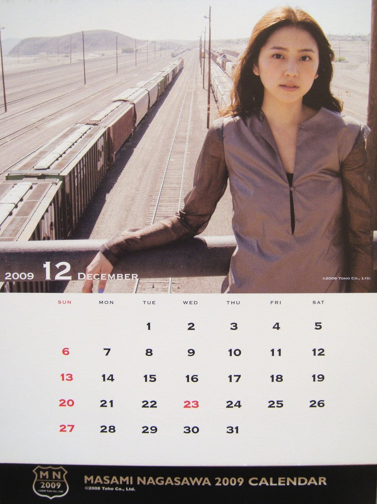 长泽雅美 「2009年カレンダー(卓上)」写真集